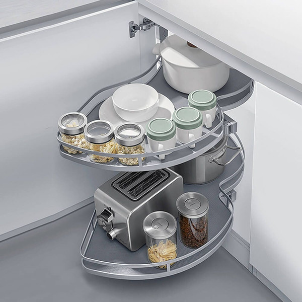 HIGOLD Diamond Swing Out Kitchen Corner Storage for 900mm Blind Corner Cabinets, Renovator Store Australia