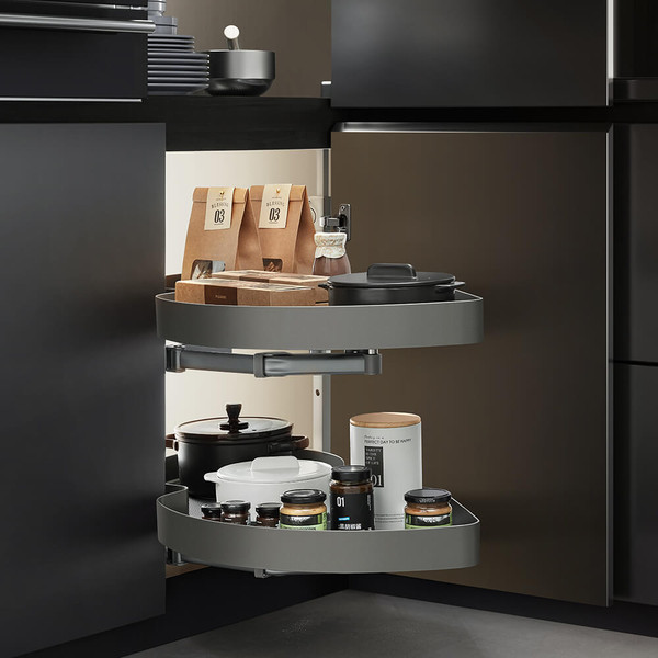 Higold Blind Corner Storage Shelves with Soft Close and Smooth Pull Motion for Kitchen Cabinets Australia