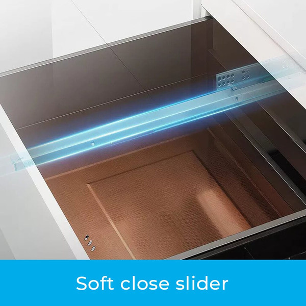 Higold Shearer 2.0 Dark Grey Pull Out Kitchen Drawer Organiser with Soft Close Mechanism for Australian Modular Cabinets