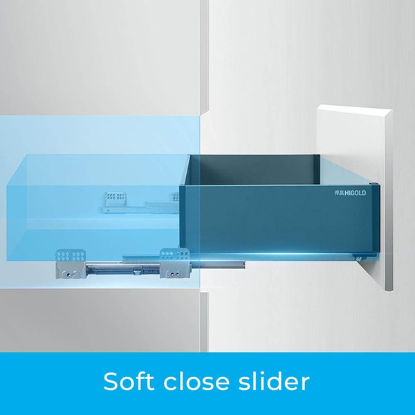 Higold Shearer 2.0 soft close drawer slide mechanism for pull out kitchen cabinet storage in Australia.