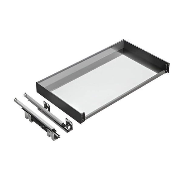 Organise kitchen storage with this premium dark grey soft close pull out drawer organiser for 600mm to 900mm cabinets in Australia.