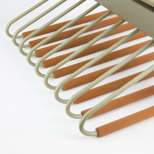 Slide-out metal wardrobe trouser rack for efficient closet organization in Australia.