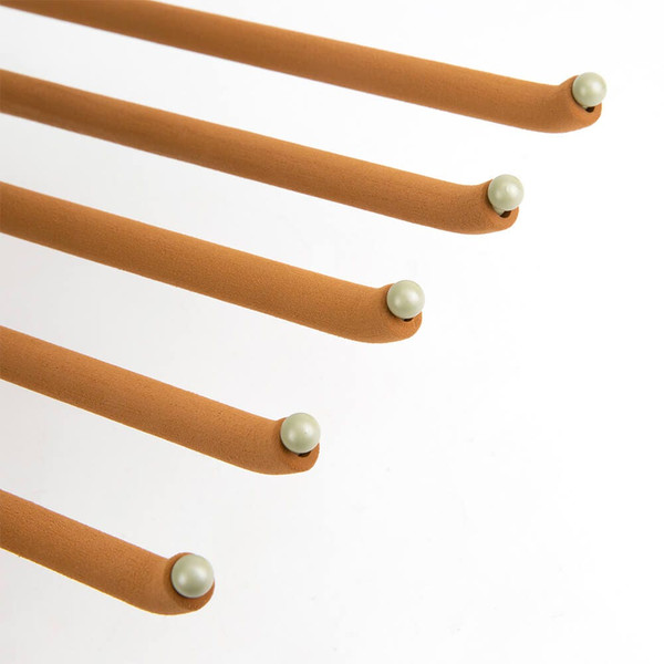 Anti-slip pull out trouser rack with soft foam covers to prevent garment creases for Australian wardrobe storage.