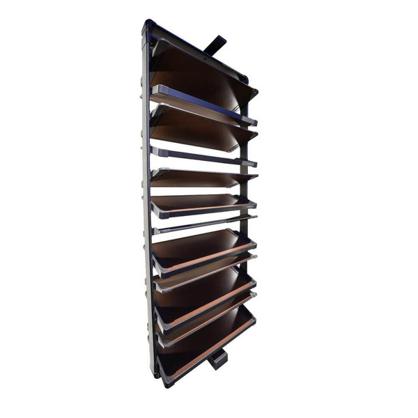 Higold A Series 12-Tier Rotating Shoe Rack in Grey, 360-Degree Wardrobe Organizer for 900mm Cabinets, Melbourne Australia