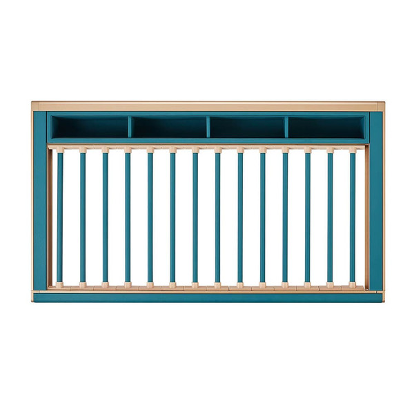 Pull-out wardrobe trouser rack with dedicated belt storage compartment and non-slip hanging rods for 900mm cabinets.