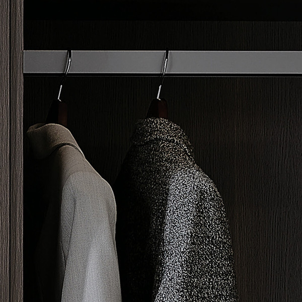Hanging Rod Hangers with Grey Finish Clothes Rail for Wardrobe Organization and Storage Solutions in Australia
