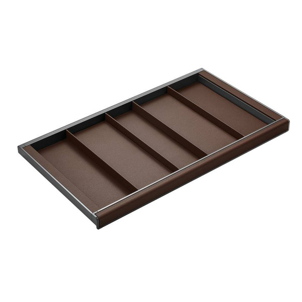 Brown PU Leather Pull Out Wardrobe Organizer Box for Closet Storage Australia