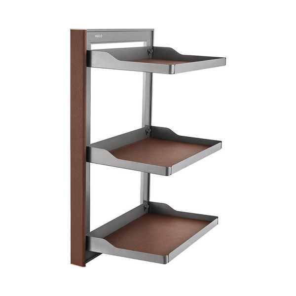 Modern Pull-Out Side Mount Shoe and Bag Rack for Wardrobe Organization in Australia