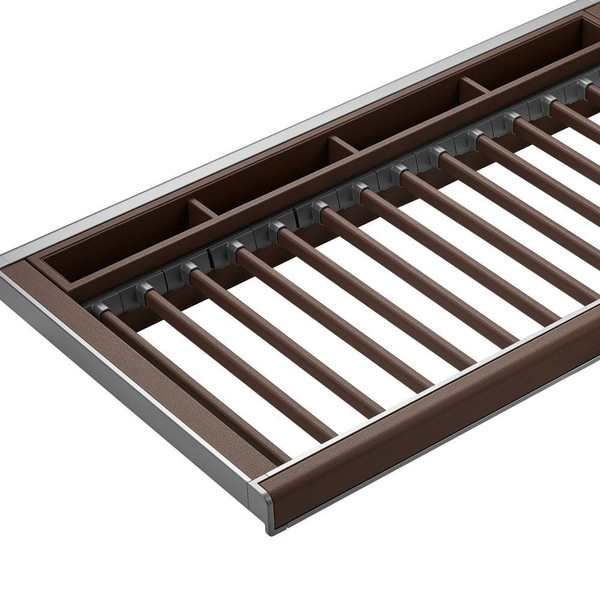Higold B Series Natural Finish Pull Out Trouser and Belt Rack for 900mm Wardrobe Cabinets, Australia.