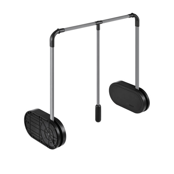 Higold A Series Wardrobe Lift - Pull Down Clothes Hanging Rack with Aluminium Grey Finish - Space-Saving Closet Storage Solution for Australia Homeowners