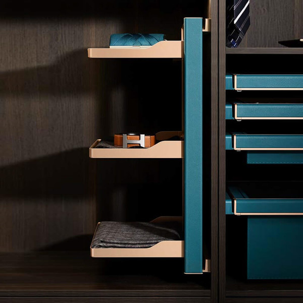 Elegant Higold B Series Tiffany Teal Slide-Out 3-Tier Wardrobe Organizer for Designer Bags and Accessories in Australian Homes