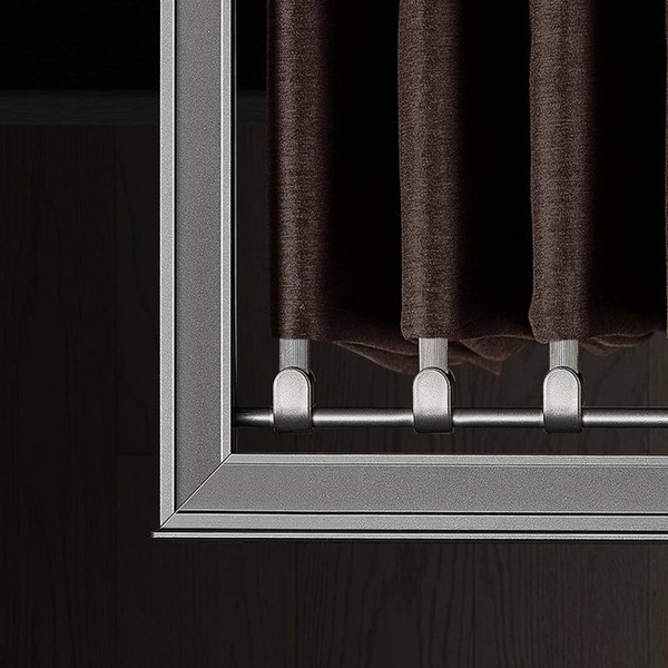 Pull-out sliding trouser rack for 600mm wardrobe cabinets, space-saving metal jeans and pants hanging organizer for Australian homes.