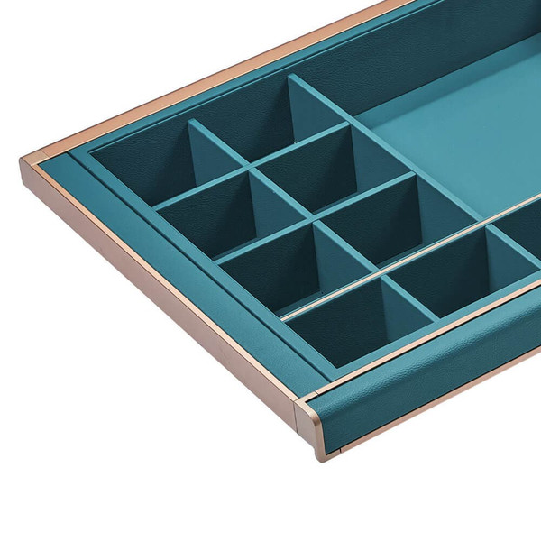 Multi-storage wardrobe drawer with 10 sections for underwear and undergarments organization.