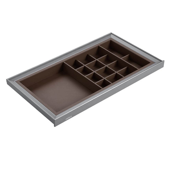 Higold A Series 864mm Pull Out Grey Charm Storage Box for 900mm Wardrobe Cabinet, Australia