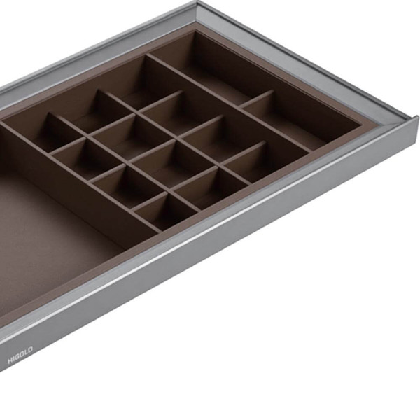Higold A Series Grey Pull Out Charm Storage Box for 900mm Wardrobe Cabinets Australia
