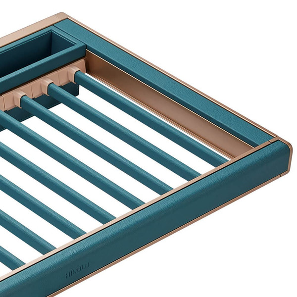 Sleek slide-out wardrobe trouser rack for 600mm cabinets, ideal for organized clothes storage in Melbourne homes.