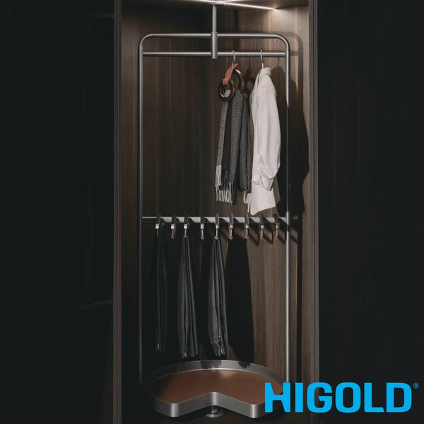 Higold A Series 3-Tier Slide Out Wardrobe Storage Rack for Shoes and Bags Australian Home Organisation