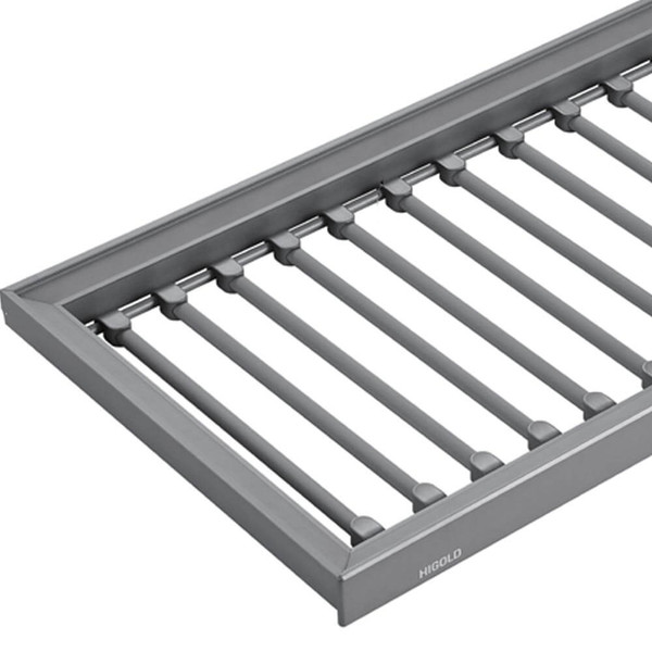 Higold A Series Pull Out Trousers Rack in Premium Grey Finish for 900mm Wardrobe Cabinets