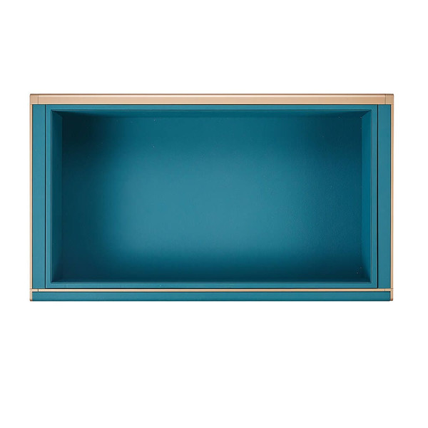 Higold B Series Tiffany Teal Low Profile Wardrobe Basket for 900mm Cabinet, Smooth Sliding Pull Out Clothes Storage Organiser, Australia