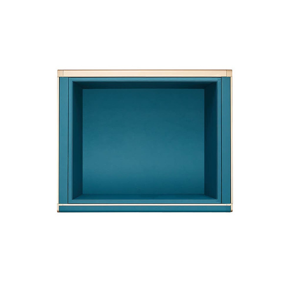 Higold B Series Teal PU Leather Pull Out Wardrobe Storage Tray for 600mm Cabinets - Renovator Store Australia