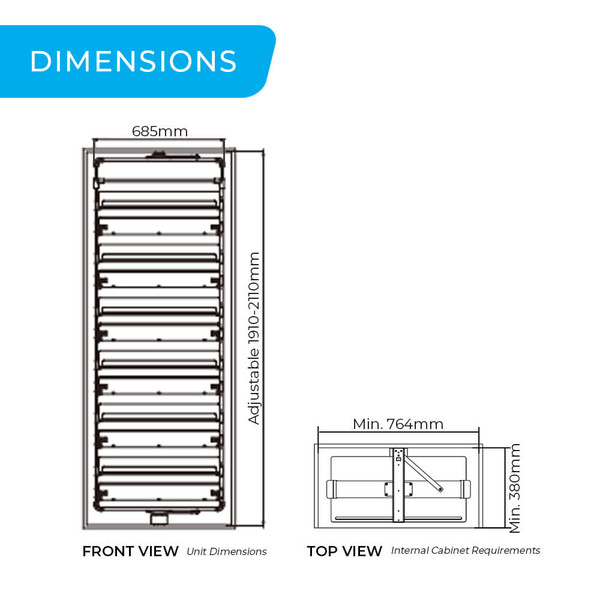 Higold A Series Rotating Shoe Rack Dimensions for 900mm Wardrobe Cabinet Australia