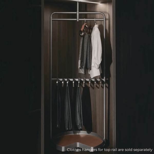 Space-saving 3-tier wardrobe trouser rack and storage organiser for efficient closet decluttering in Australia.