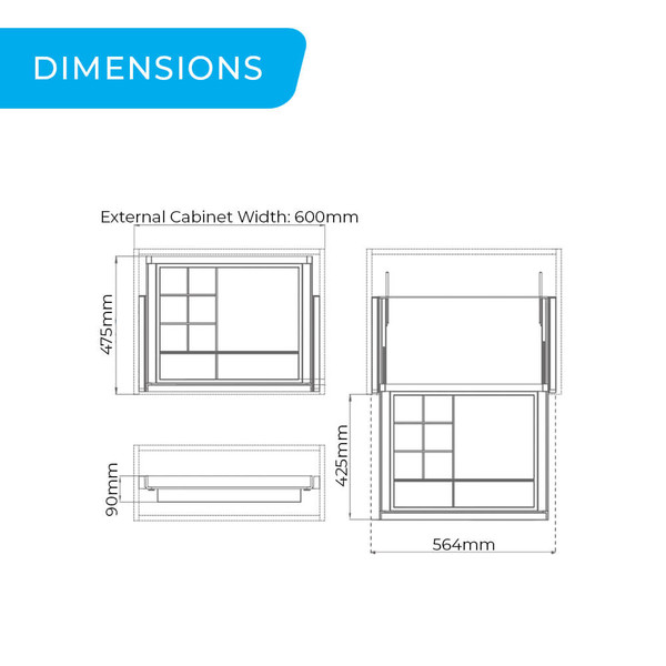 Higold B Series Natural Multipurpose Wardrobe Storage Box for 600mm Cabinet Dimensions for Australian Homes