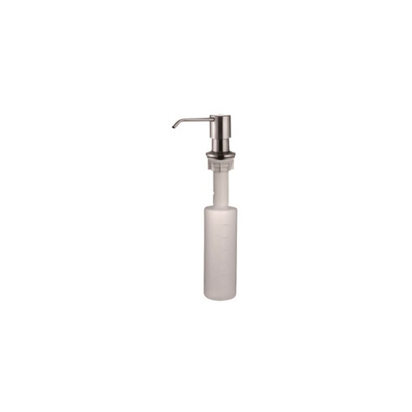 Brushed stainless steel kitchen hand soap dispenser for modern Australian homes.