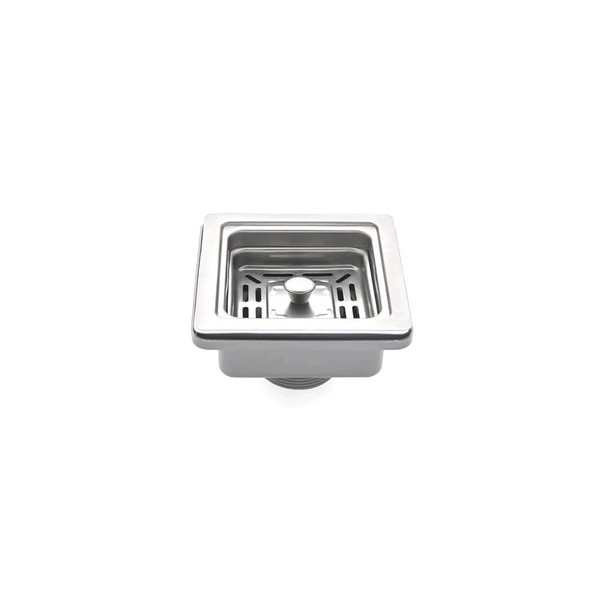 114mm Stainless Steel Square Kitchen Sink Strainer and Waste Plug for Modern Renovations Australia