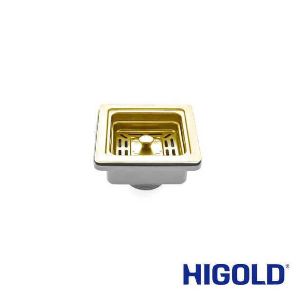 Higold Champagne Gold Square Kitchen Sink Drain and Waste Outlet for Australia Modern Kitchens