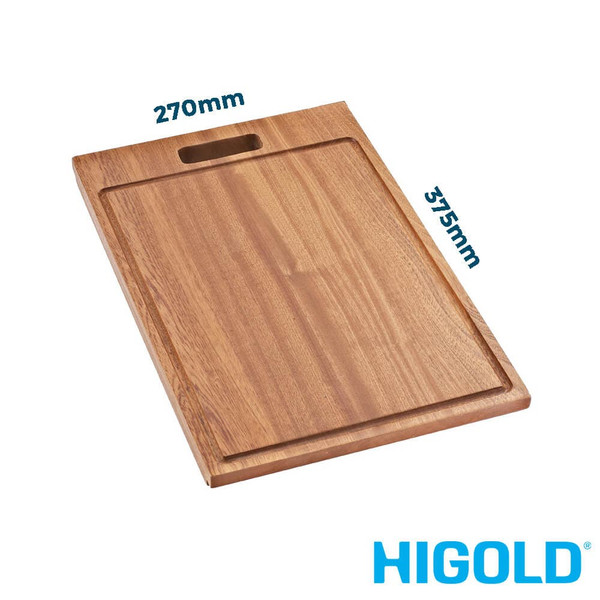 Higold Sapele Wood Chopping Board 375mm for Kitchen Sinks Australia