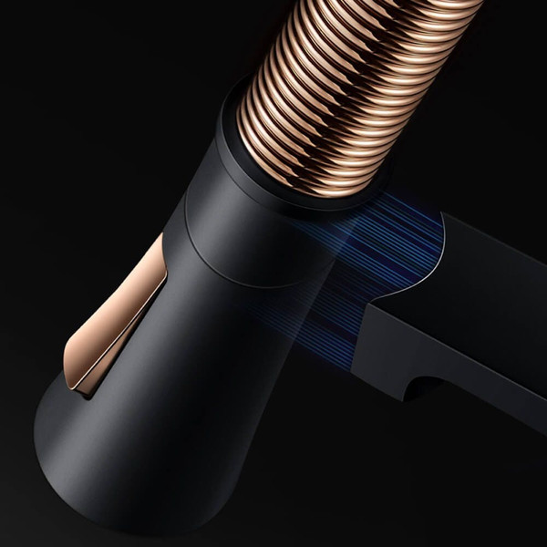 Magnetic pull-out kitchen faucet hose featuring a black braided nylon finish for flexible sink coverage, available for delivery across Australia.