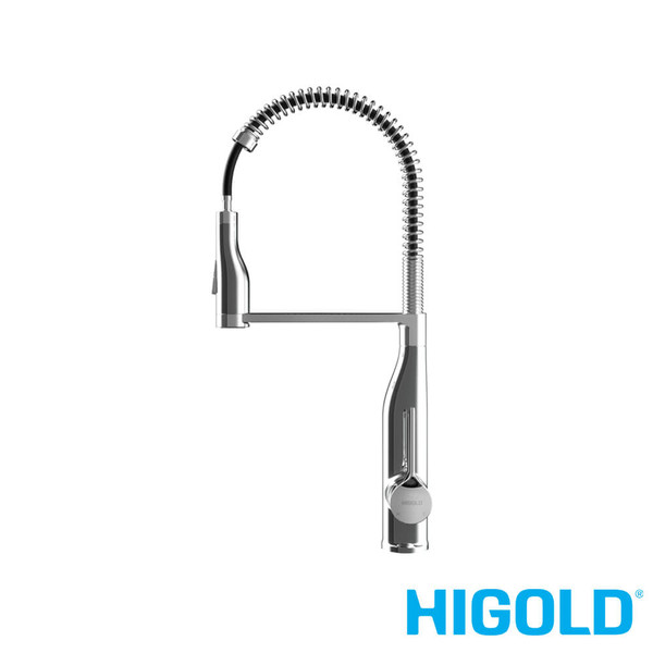 Chrome Swan Neck Spring Pull-Out Kitchen Mixer Tap for Australian Renovations
