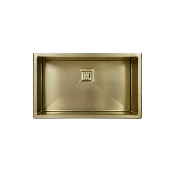 HIGOLD Vante PVD Champagne Gold Stainless Steel Single Large Bowl Kitchen Sink for Renovations in Australia
