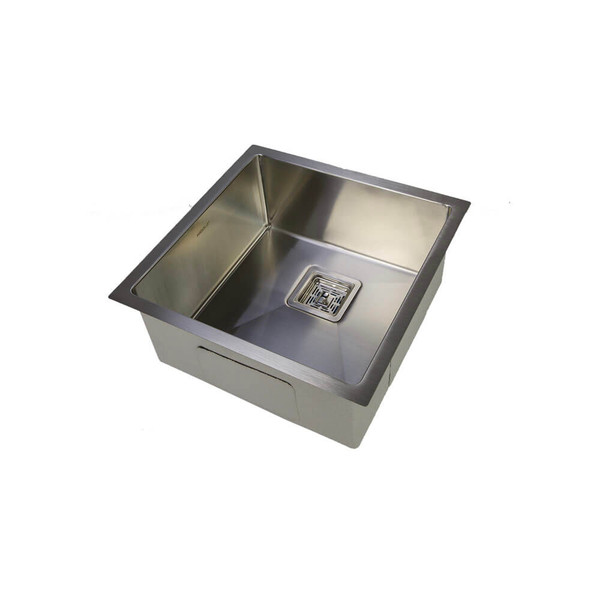 Classic Square Stainless Steel Kitchen Sink, Modern Undermount Single Bowl Sink Australia