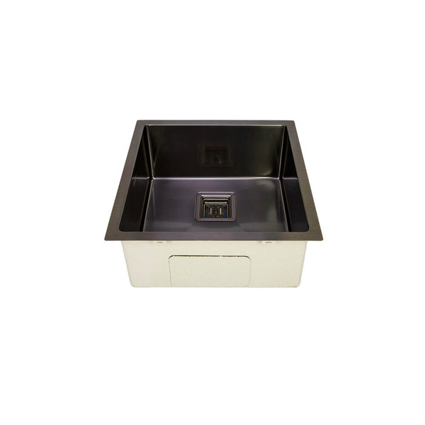 Higold Grey Granite Composite Single Bowl Kitchen Sink with Anti-Noise Technology, Modern Square Undermount Sink Australia