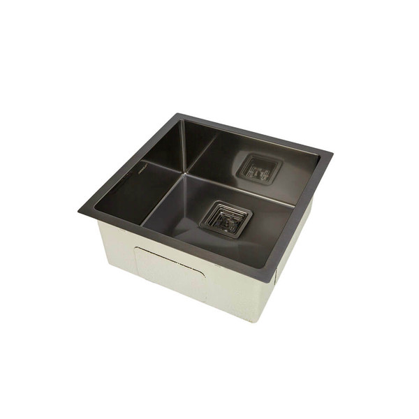 Higold Vante PVD Gunblack Stainless Steel Single Bowl Kitchen Sink with R10 Rounded Inner Corners, Modern Nano Coated Square Sink Australia
