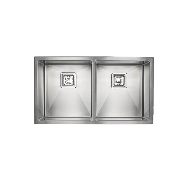Higold 800mm Brushed Stainless Steel Double Bowl Kitchen Sink, Modern Stainless Steel Sink Australia