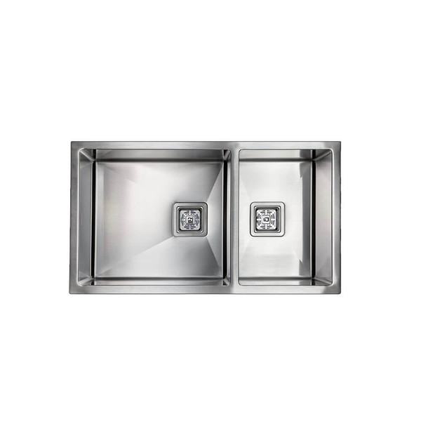 HIGOLD 800x450mm Stainless Steel 1 and Half Bowl Handmade Kitchen Sink, Premium 304 Grade 1.5 Bowl Sink Australia.