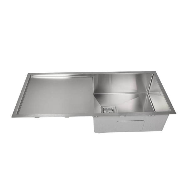 Higold Vante 1000mm Single Bowl Stainless Steel Kitchen Sink with Reversible Drainer Board, Modern Brushed Finish Sink Australia