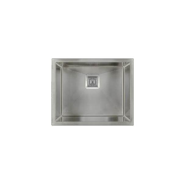 Modern brushed stainless steel 550mm single bowl kitchen sink from Higold Vante, ideal for contemporary Australian home renovations.