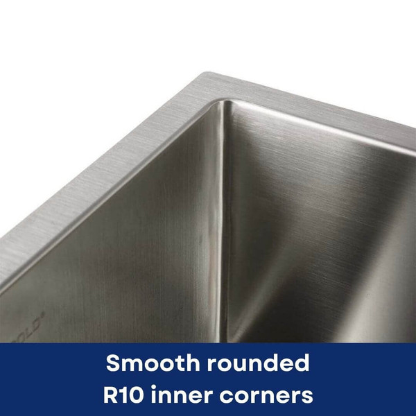 Higold Brushed Stainless Steel Kitchen Sink with Easy-to-Clean Rounded Inner Corners, Modern Undermount Sink Australia