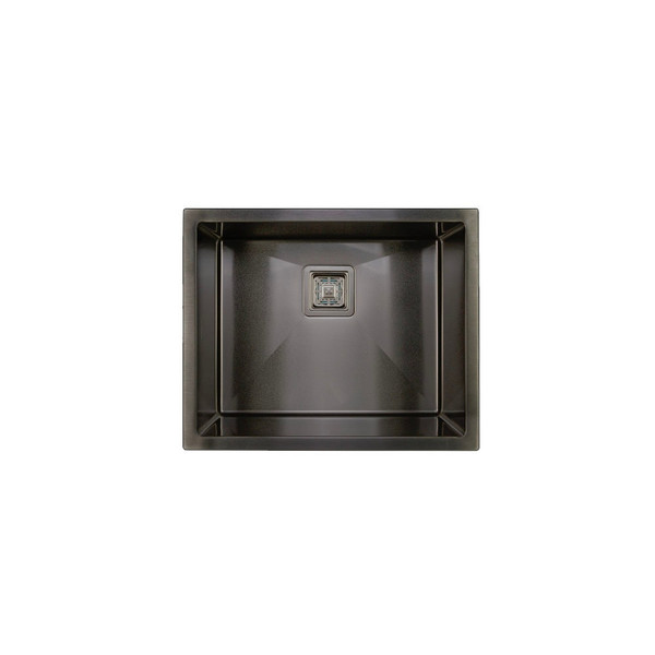 Durable 550mm Gunmetal Single Bowl Kitchen Sink for Australian Homes - Underbench or Topmount Installation
