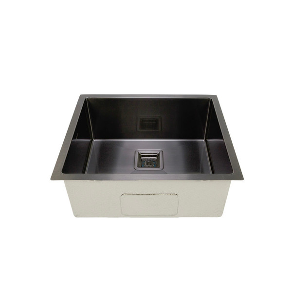 Higold 550mm Gunmetal Grey Stainless Steel Single Bowl Kitchen Sink, Big Capacity, Renovator Store Australia