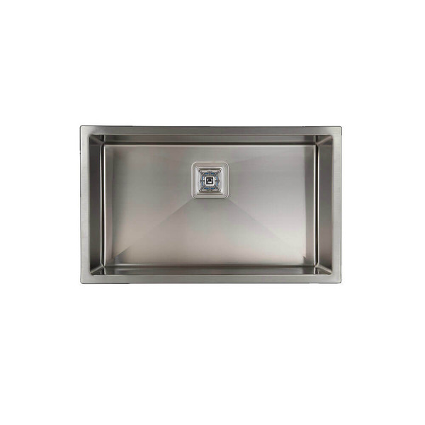 Higold Vante 750mm Brushed Finish Single Large Bowl Kitchen Sink, Premium Stainless Steel Inset or Undermount Basin Australia