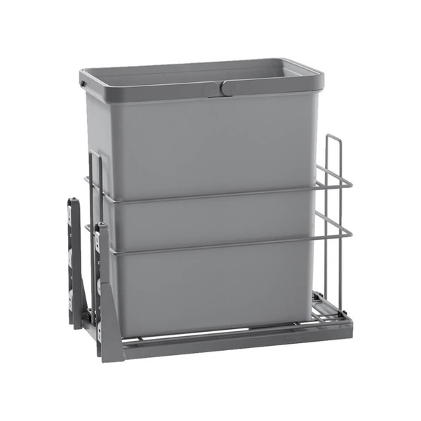 HIGOLD Simplex 28L Single Slide Out Concealed Waste Bin for a 300mm Cabinet, Bottom Mounted Kitchen Solution in Australia.