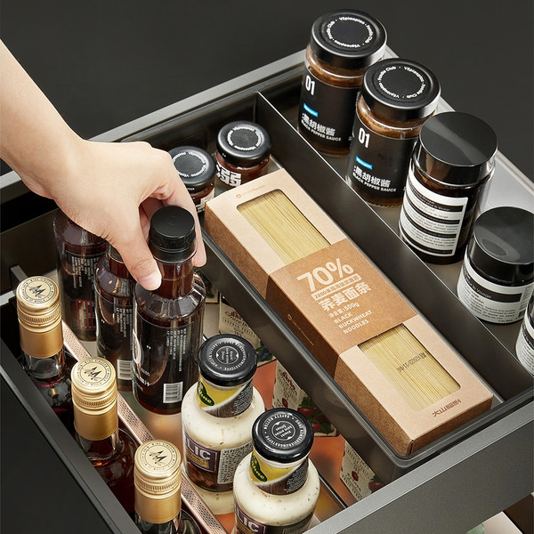 HIGOLD Shearer Series Bottle Holder and Pull Out Drawer for Kitchen Cabinet Storage in Australia