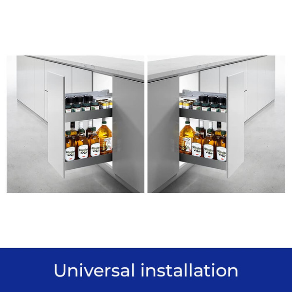 Higold Universal Side Mount Pull Out Under Bench Kitchen Storage for Left or Right Installation, Australia