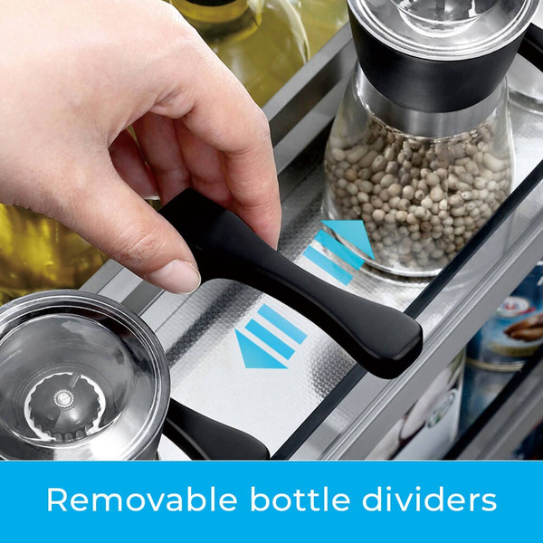 Higold Shearer Series pull-out kitchen cupboard organiser with large capacity storage baskets and removable dividers for efficient pantry organisation in Australian homes.