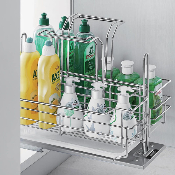 HIGOLD Soft Close Undersink Pull-Out Cleaning Storage for 350mm Cabinets, Kitchen Organizer - Renovator Store Australia